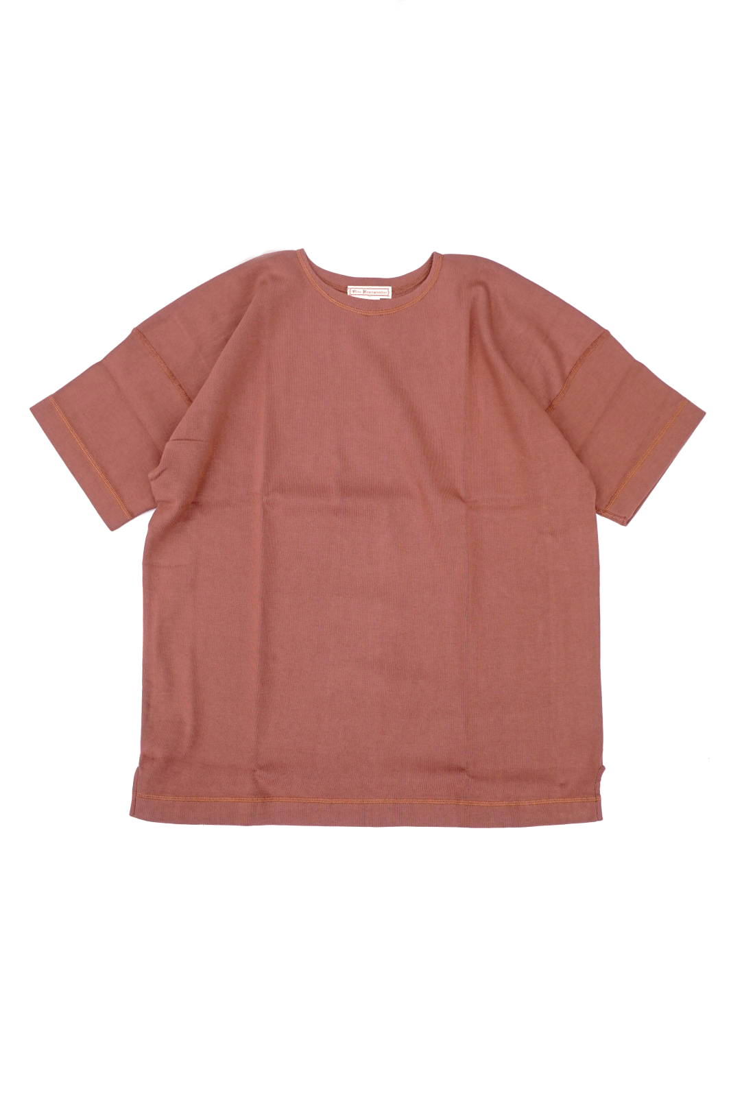 Olde Homesteader "Crew Neck Short Sleeve" - Heavy Weight Rib - ROSEWOOD