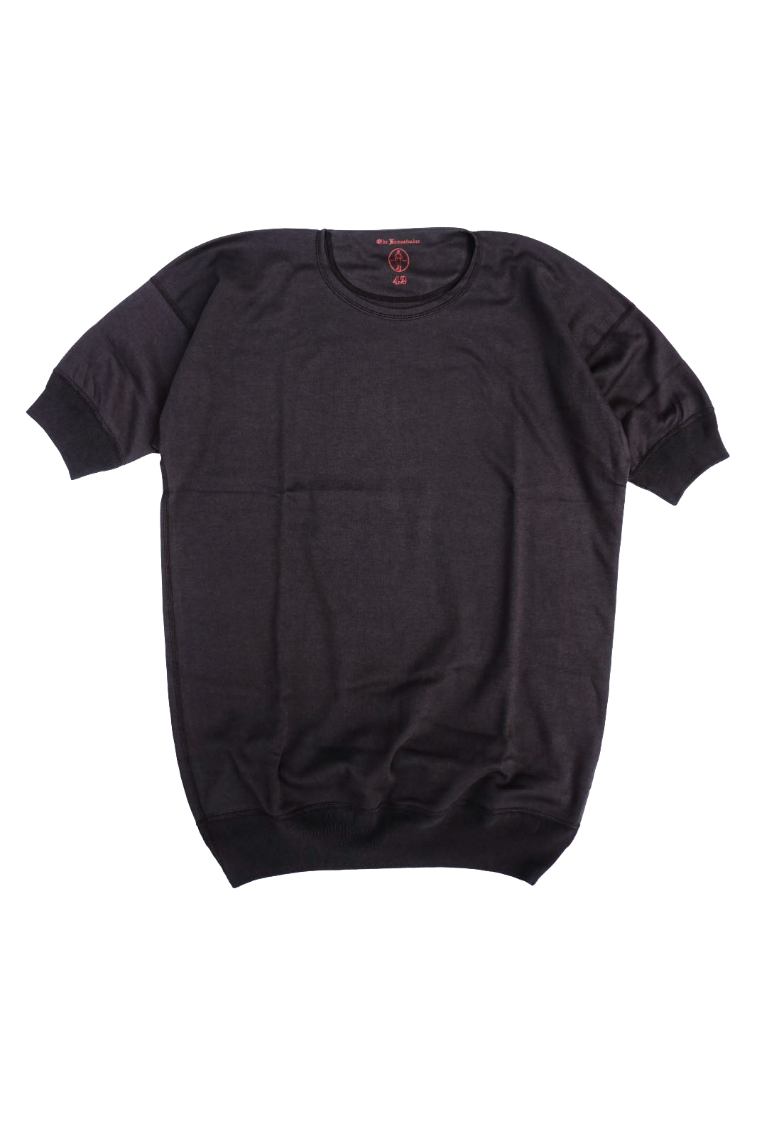 Olde Homesteader "Crew Neck Shortsleeve" - Interlock - Worker's Black