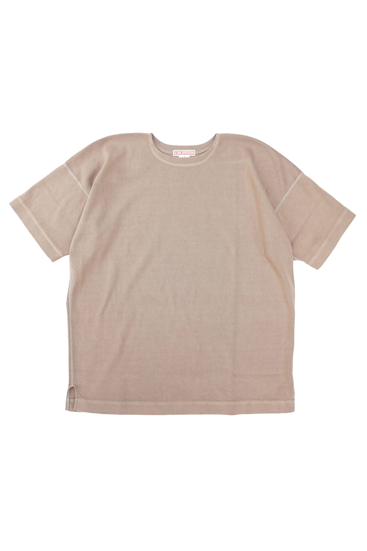 Olde Homesteader "Crew Neck Short Sleeve" - Heavy Weight Rib - KHAKI