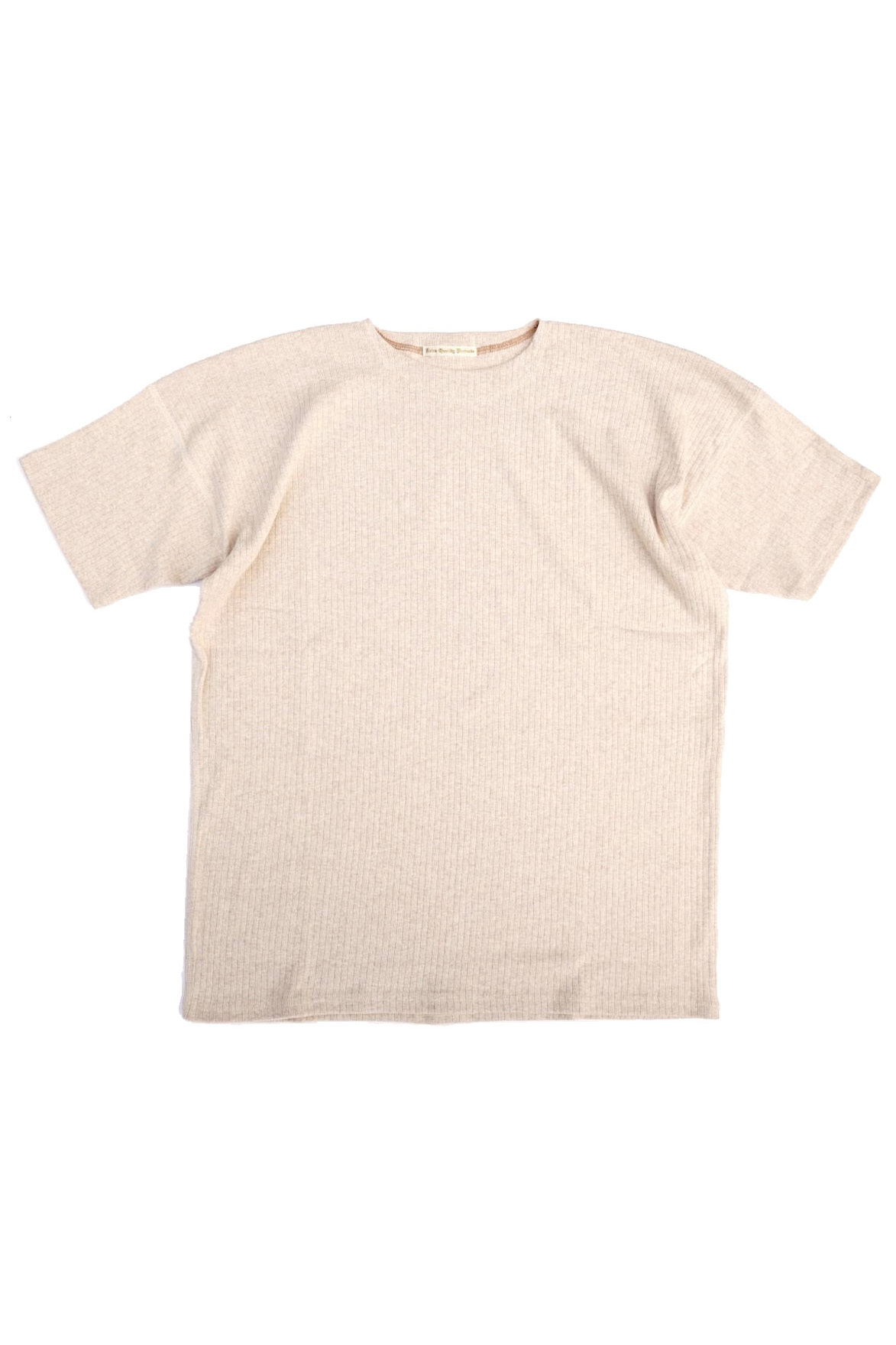 Olde Homesteader "Crew Neck Shortsleeve" - Extra Cotton Rib - ECRU