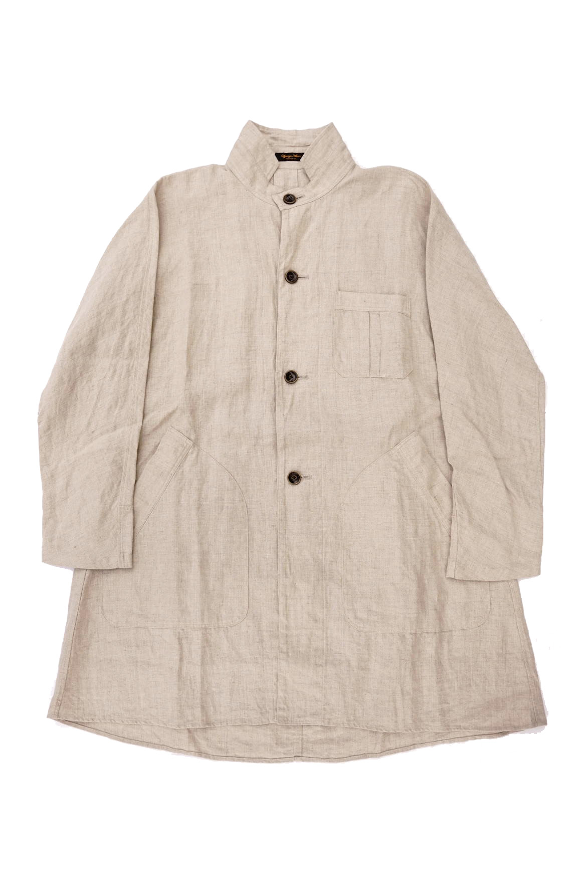 Django Atour classic farmers heavylinen coat / antique ecru