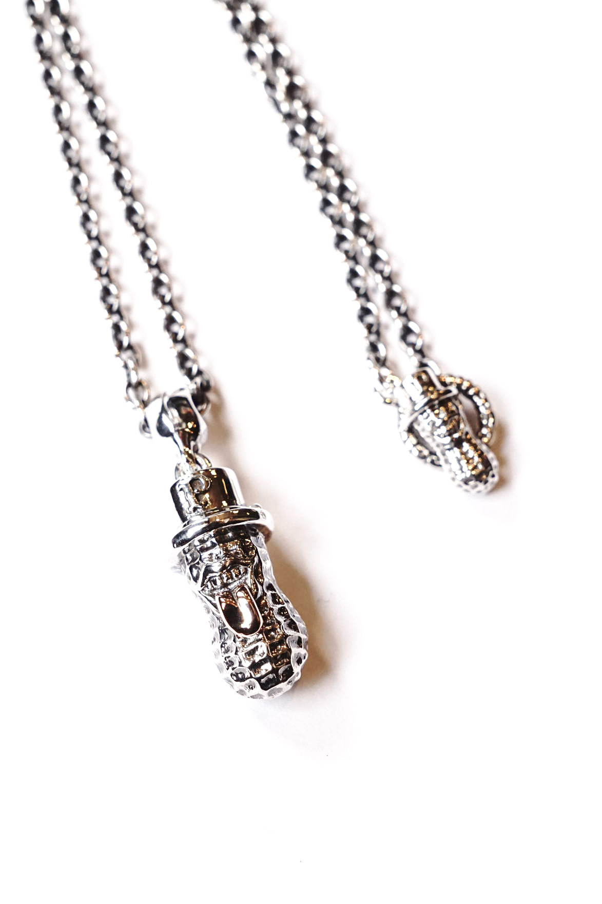 PEANUTS & Co. LARGE BERO PEANUTS SILVER + CHAIN ALL SILVER