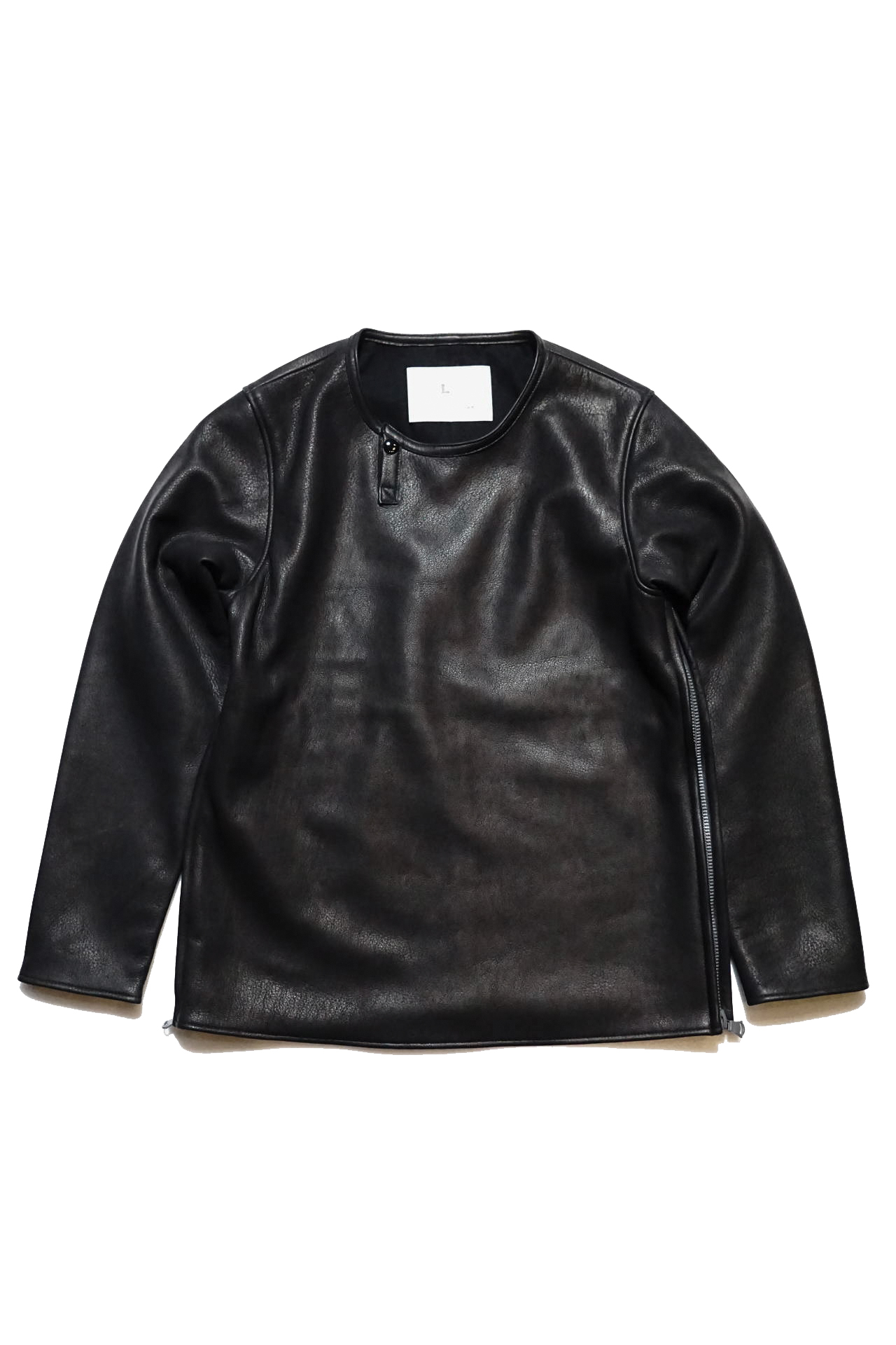 BAA COSTUME MFG. "MOLT" DEERSKIN LONG SLEEVE TEE BLACK