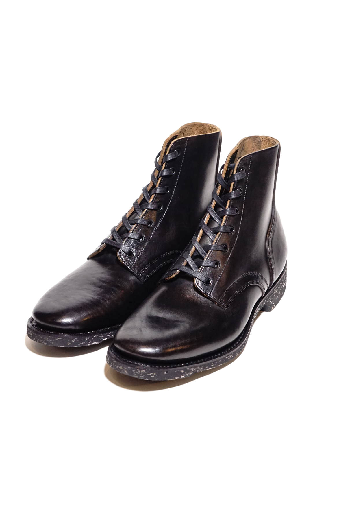 CLINCH Yeager boots Horsebutt overdye BLACK "O’sullivan’s CORD sole"
