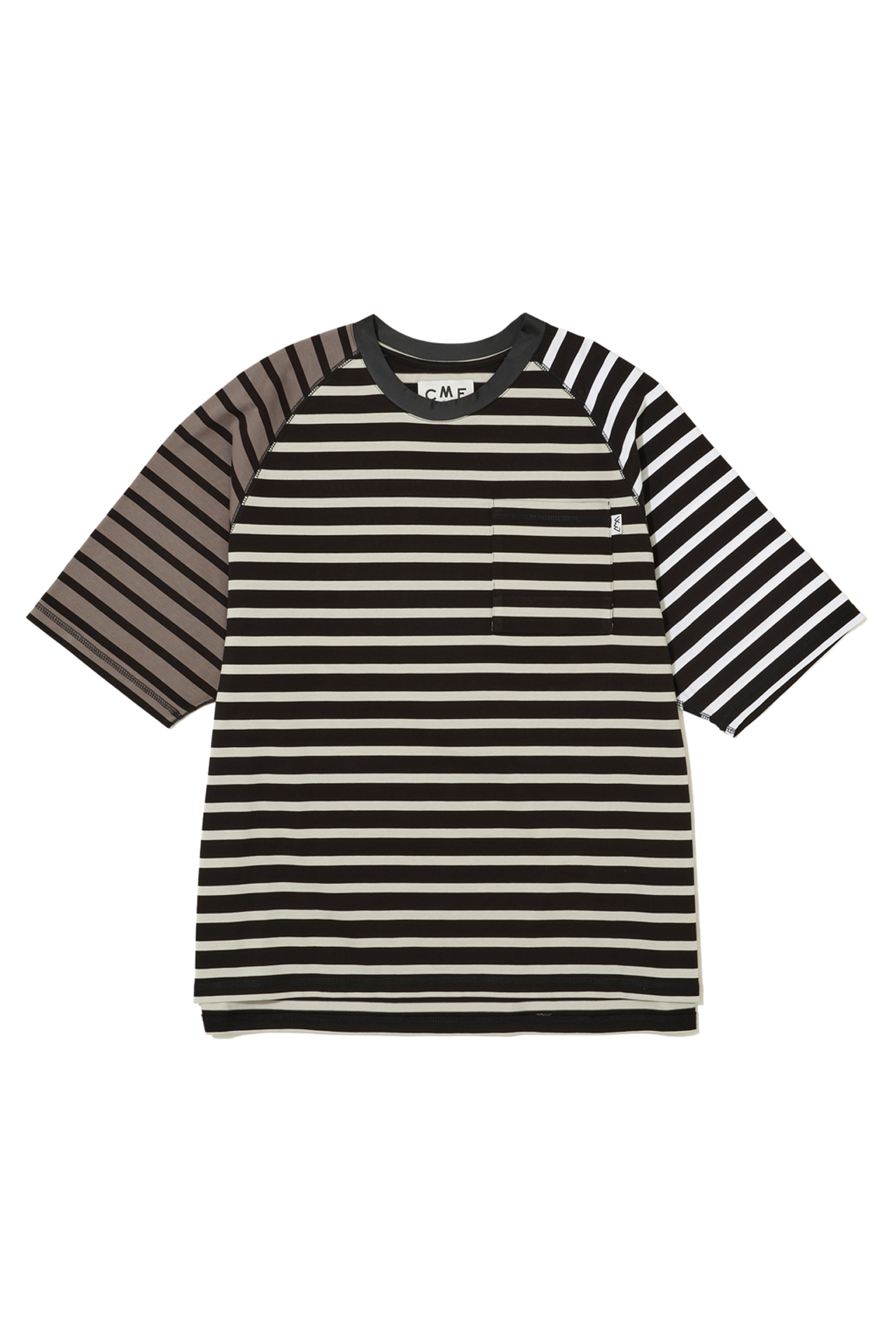 CMF OUTDOOR GARMENT "BORDER TEE S/S" BLACK