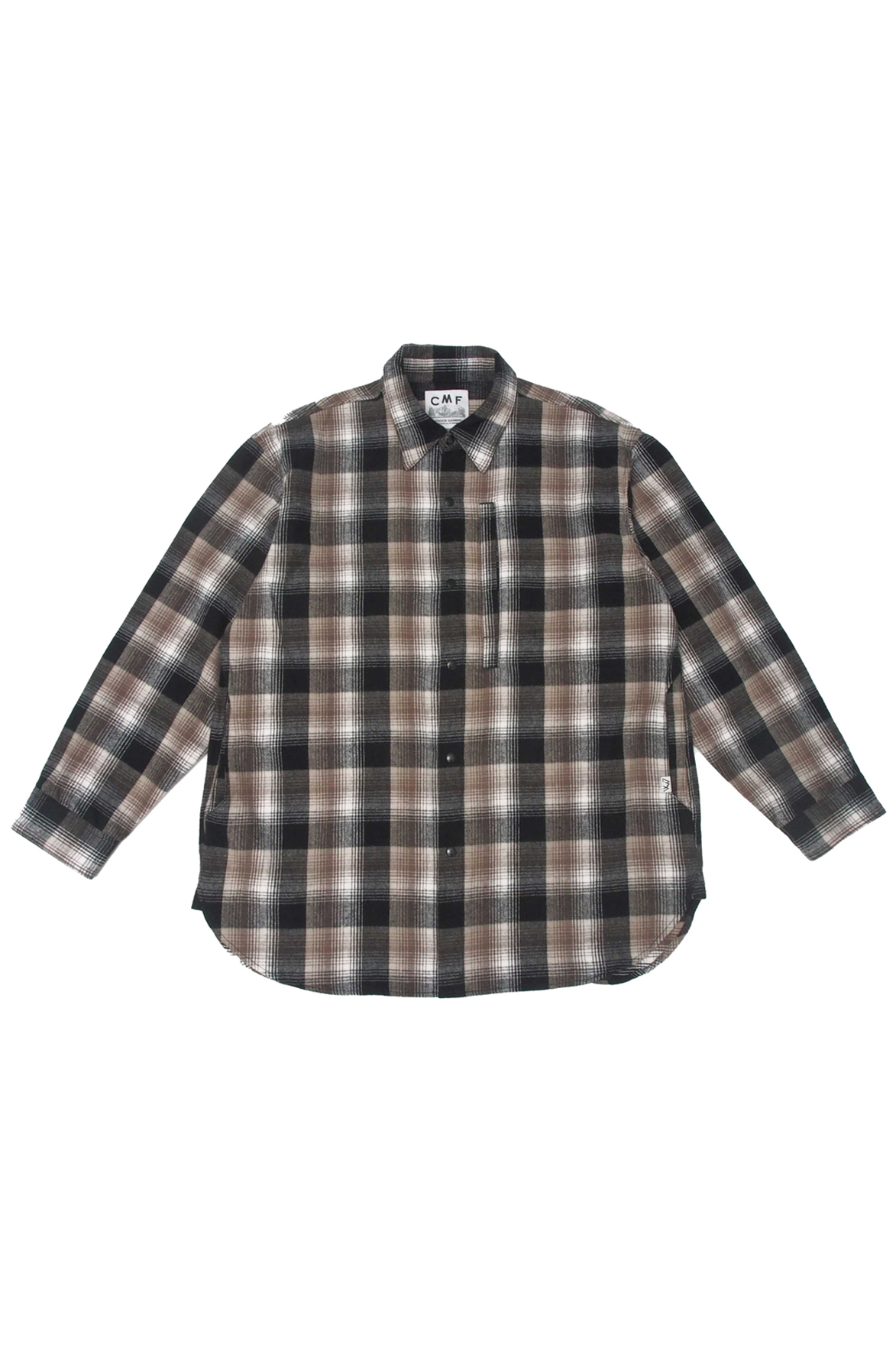 【新品未使用】CMF OUTDOOR GARMENT チェックシャツ　Lサイズ LAST 1】CMF OUTDOOR GARMENT「NEWSPAPER SHIRTS / チェック