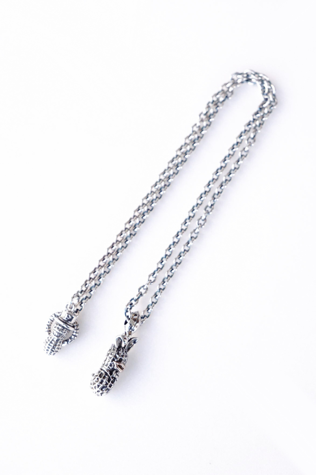 PEANUTS & Co. M BUNNY silver x k10PG + chain all silver