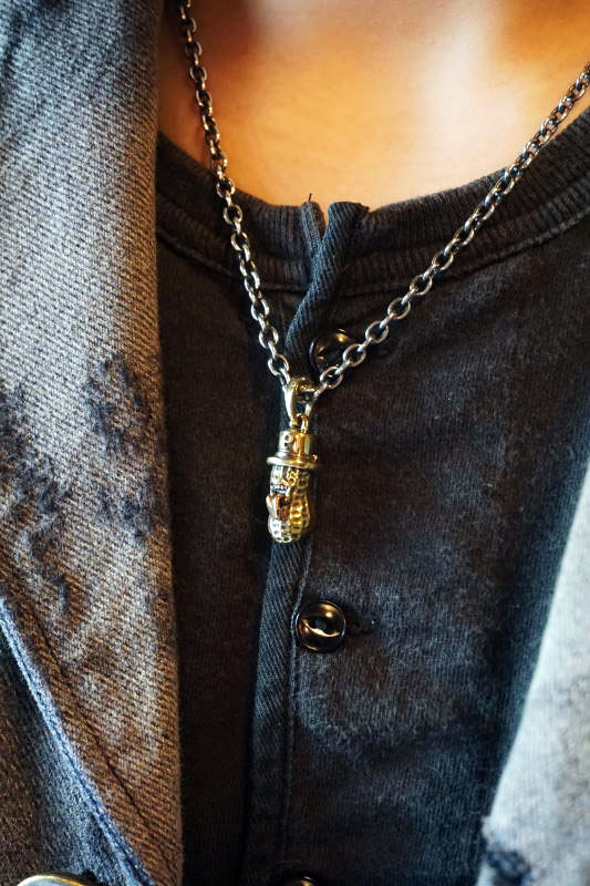 PEANUTS & Co. MEDIUM BERO PEANUTS BRASS + CHAIN BRASS×SILVER