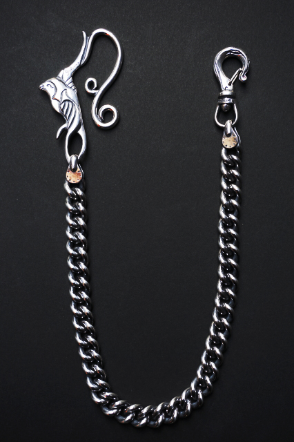 GANGSTERVILLE×galcia WALLET - CHAIN 45cm SWALLOW SILVER