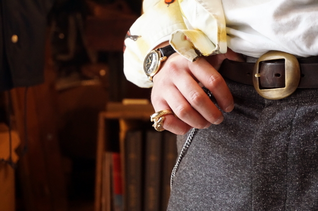 PEANUTS & Co. TWO FACE HORSE RING ✩K10 GOLD