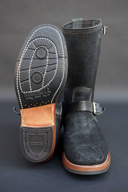 CLINCH Enginner boots Full VG Black & Black Roughout