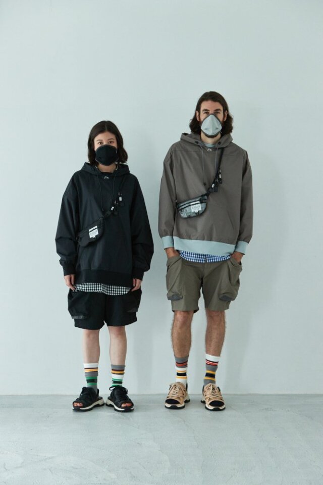 COMFY OUTDOOR GARMENT "RW-HOODIE 3 LAYER" BLACK