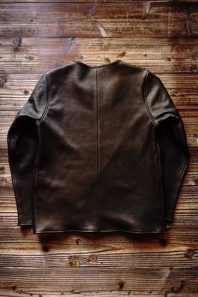 BAA COSTUME MFG. "MOLT" DEERSKIN LONG SLEEVE TEE BLACK