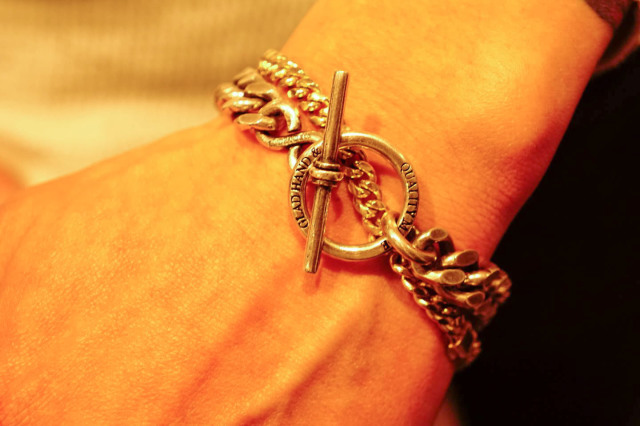GLAD HAND JEWELRY  CHAIN BRACELET SILVER925 "MADE IN U.S.A."