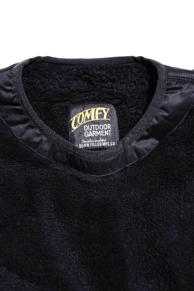 COMFY OUTDOOR GARMENT "PRECOLD FLEECE TEE" BLACK