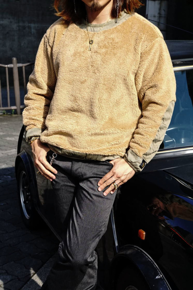 COMFY OUTDOOR GARMENT "PRECOLD FLEECE TEE" BEIGE