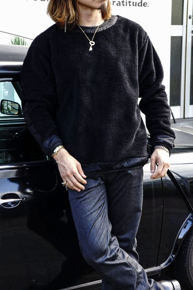 COMFY OUTDOOR GARMENT "PRECOLD FLEECE TEE" BLACK
