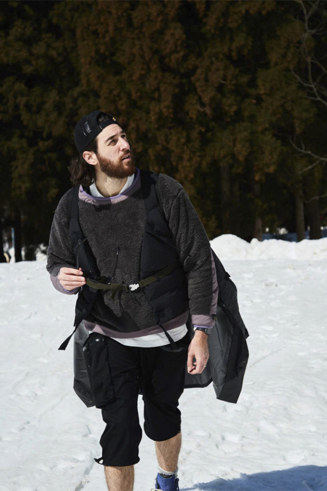 COMFY OUTDOOR GARMENT "PRECOLD FLEECE TEE" GRAY