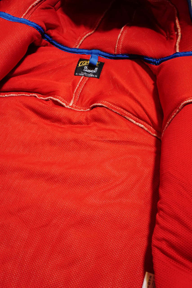 COMFY OUTDOOR GARMENT "RABBIT HOODIE" BEIGE/R.BLUE