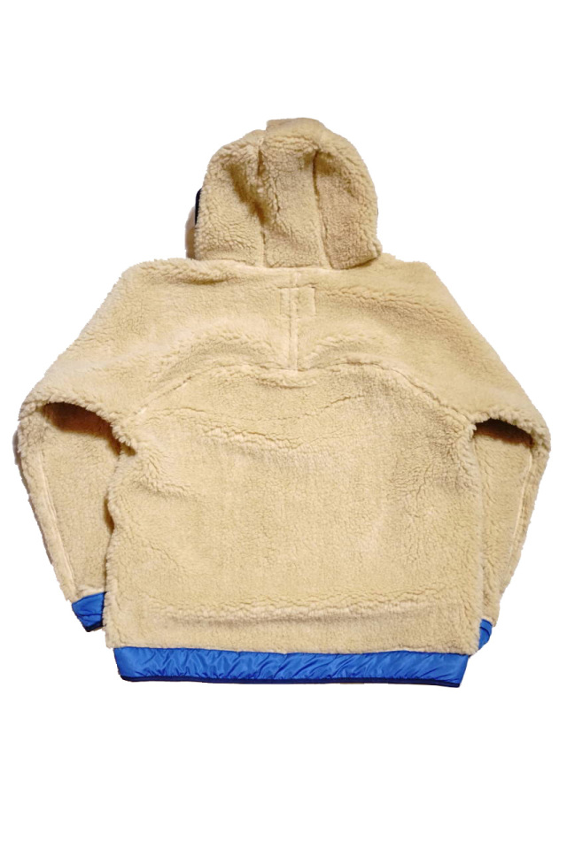 COMFY OUTDOOR GARMENT "RABBIT HOODIE" BEIGE/R.BLUE
