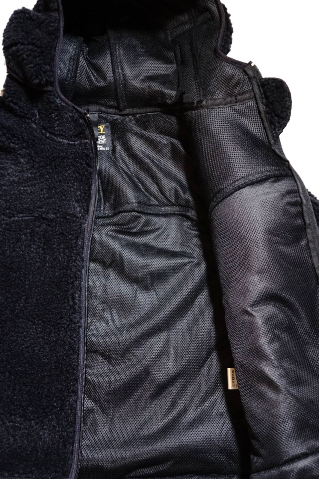 COMFY OUTDOOR GARMENT "RABBIT HOODIE" BLACK/BLACK