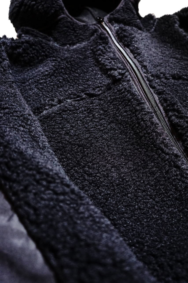 COMFY OUTDOOR GARMENT "RABBIT HOODIE" BLACK/BLACK
