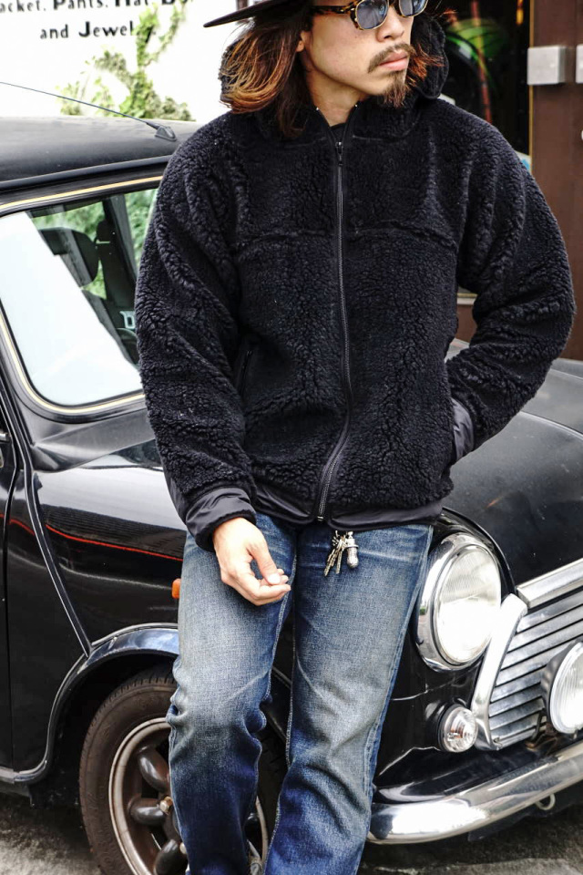 COMFY OUTDOOR GARMENT "RABBIT HOODIE" BLACK/BLACK