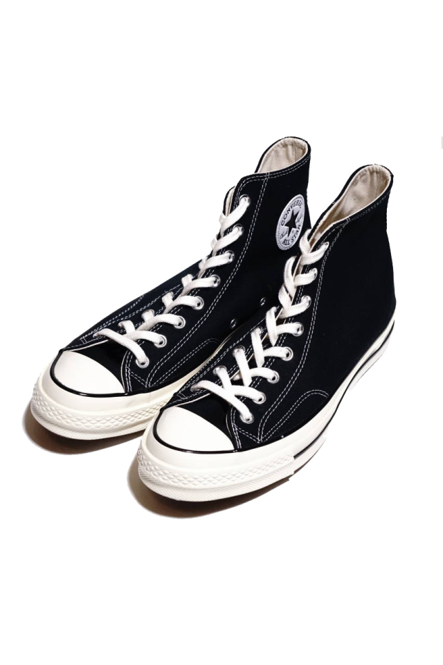 "CONVERSE CT70"'Chuck Taylor 70 HI [BLACK/BLACK/EGRET]
