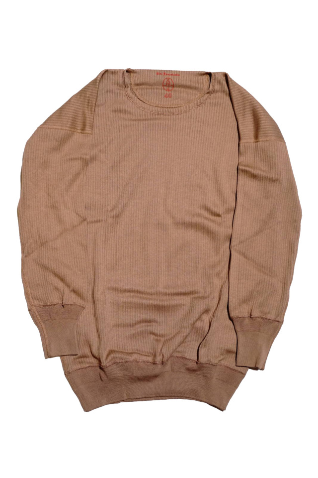 Olde Homesteader “Crew Neck Longsleeve” – Swedenish Army Rib – Rustic Brown