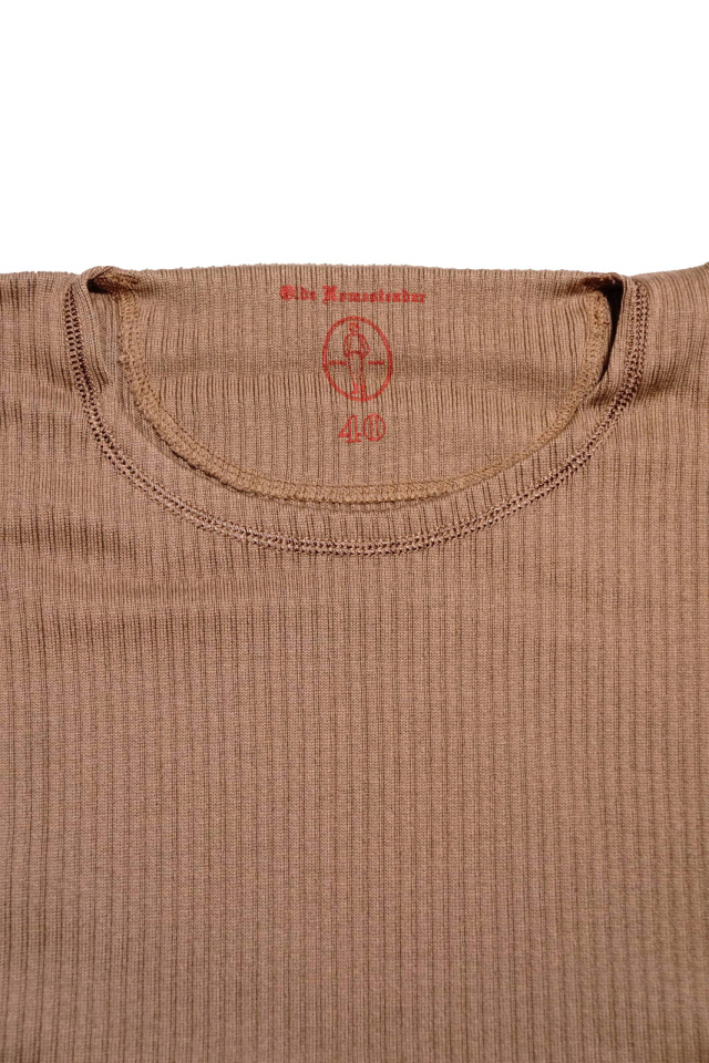 Olde Homesteader “Crew Neck Longsleeve” – Swedenish Army Rib – Rustic Brown