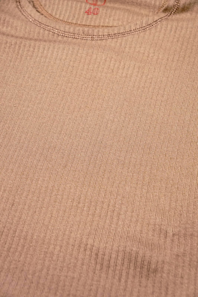 Olde Homesteader “Crew Neck Longsleeve” – Swedenish Army Rib – Rustic Brown