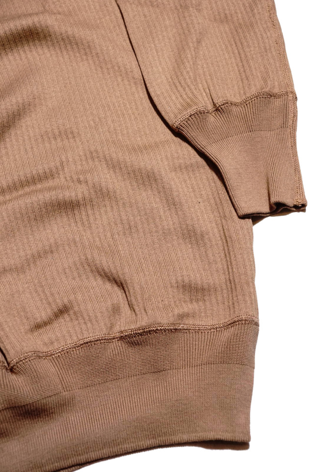 Olde Homesteader “Henley Neck Longsleeve” – Swedenish Army Rib – Rustic Brown