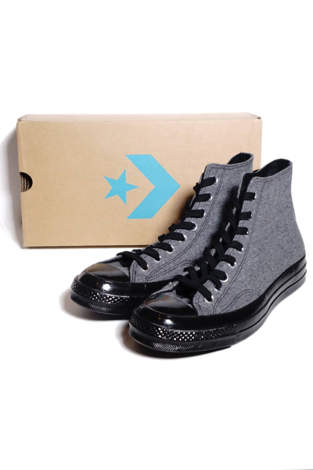 "CONVERSE CT70"Renew Cotton 'Chuck Taylor 70 HI [BLACK/BLACK/BLACK/BLACK]