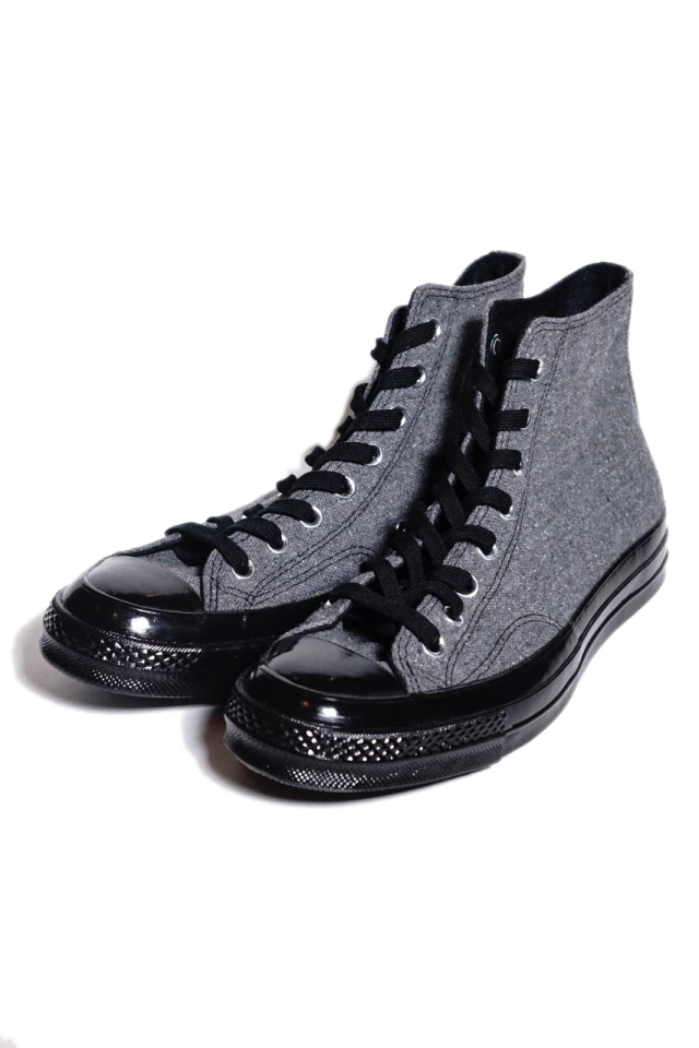 "CONVERSE CT70"Renew Cotton 'Chuck Taylor 70 HI [BLACK/BLACK/BLACK/BLACK]