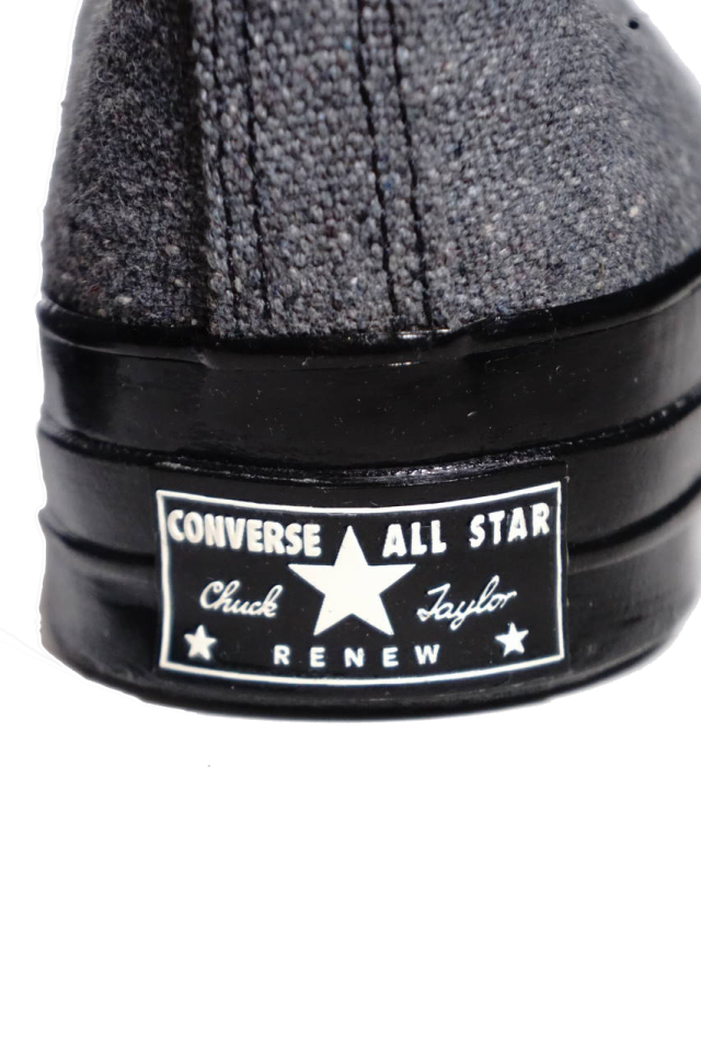 "CONVERSE CT70"Renew Cotton 'Chuck Taylor 70 HI [BLACK/BLACK/BLACK/BLACK]
