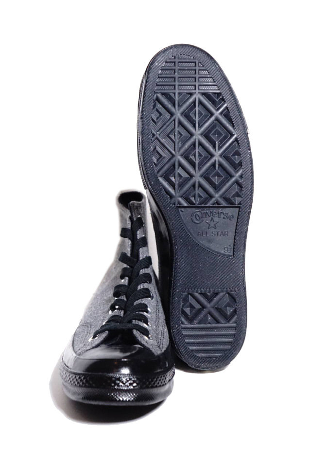 "CONVERSE CT70"Renew Cotton 'Chuck Taylor 70 HI [BLACK/BLACK/BLACK/BLACK]