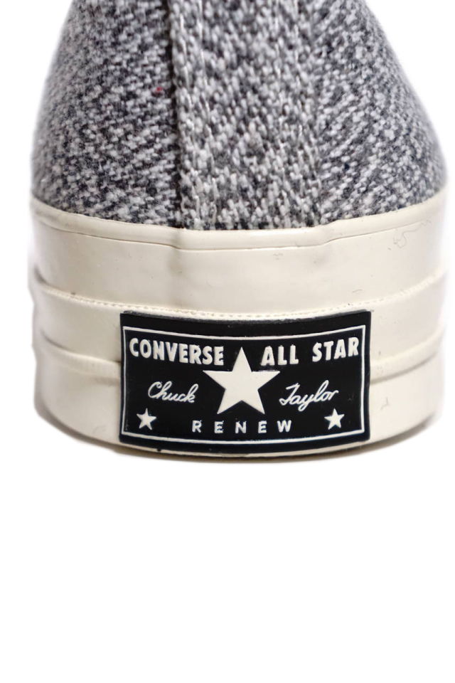"CONVERSE CT70"Renew Cotton 'Chuck Taylor 70 HI [BLACK/BLACK/WHITE/EGRET]