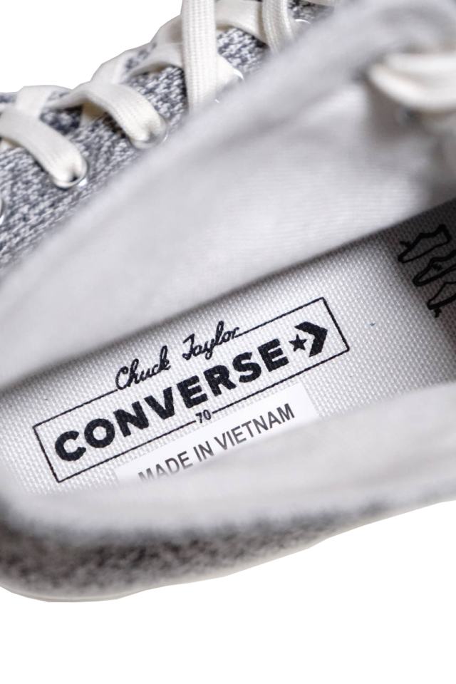 "CONVERSE CT70"Renew Cotton 'Chuck Taylor 70 HI [BLACK/BLACK/WHITE/EGRET]