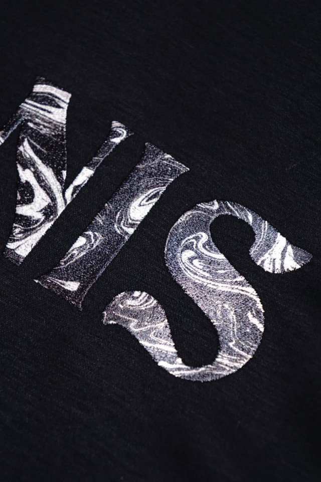 JANIS & Co. #FLUID LOGO TEE P / BLACK