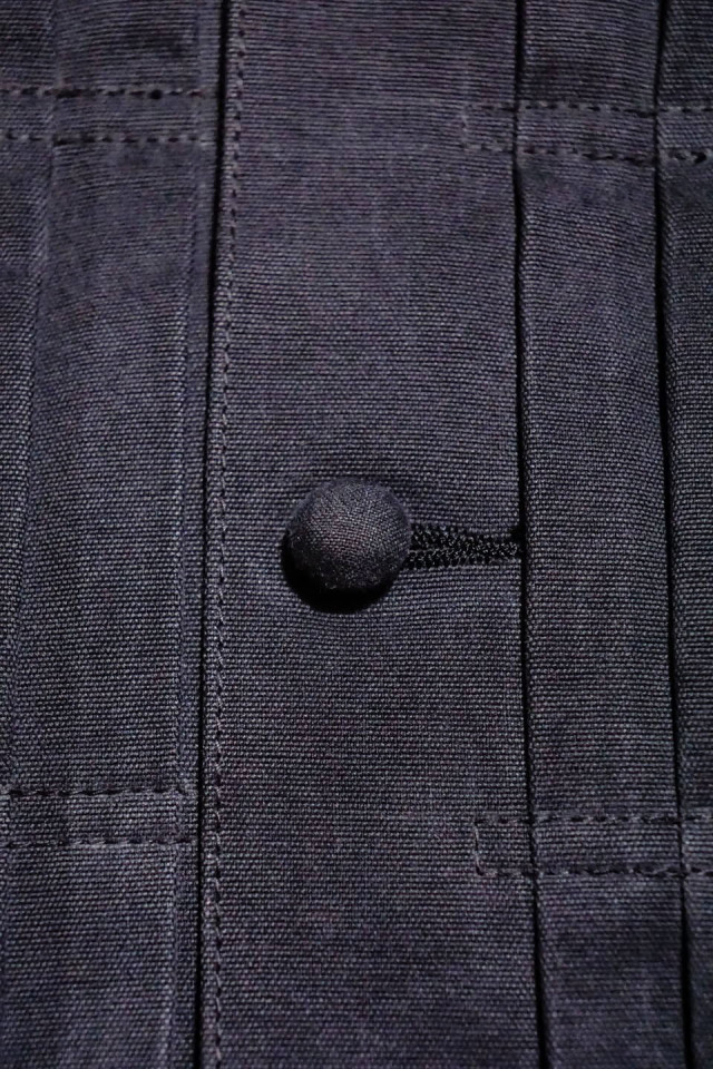 BAA COSTUME MFG. "BAA SUPERIOR FRONT PLEATS SHIRT" BLACK DYE