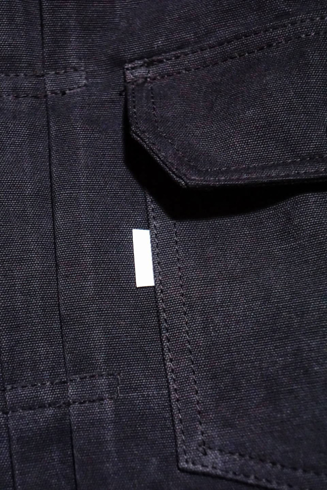 BAA COSTUME MFG. "BAA SUPERIOR FRONT PLEATS SHIRT" BLACK DYE