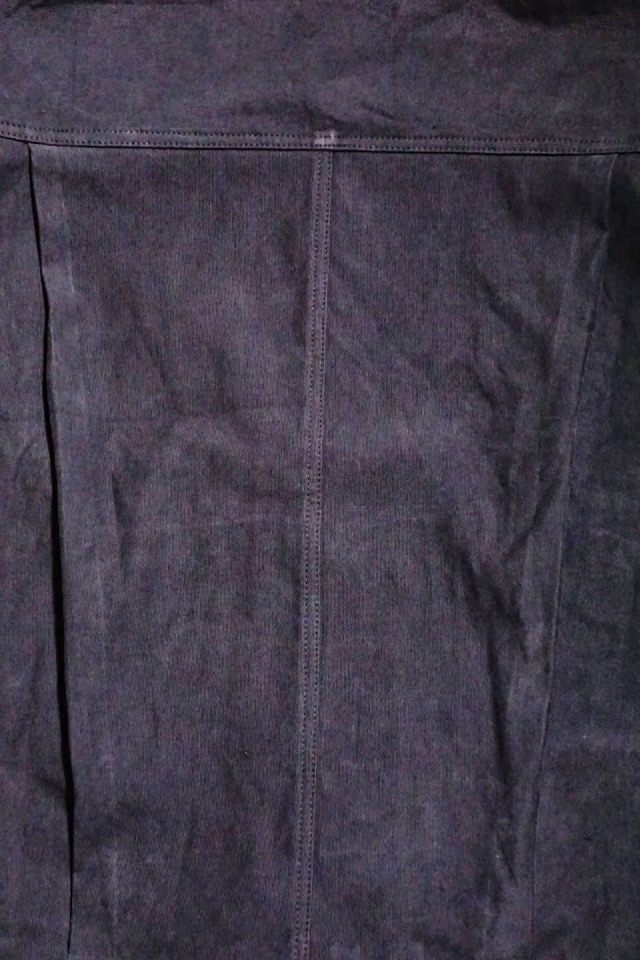 BAA COSTUME MFG. "BAA SUPERIOR FRONT PLEATS SHIRT" BLACK DYE