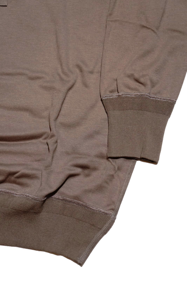 Olde Homesteader "Henley Neck Longsleeve" – Interlock – Rustic Grey