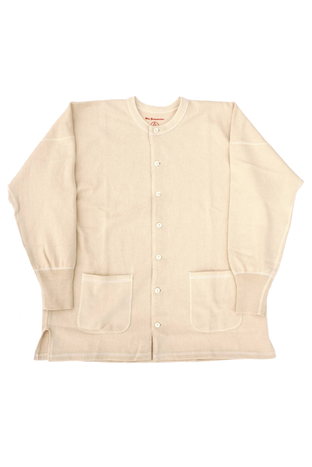 Olde Homesteader "Open Front Sweater" -Rustic Jersey- ECRU
