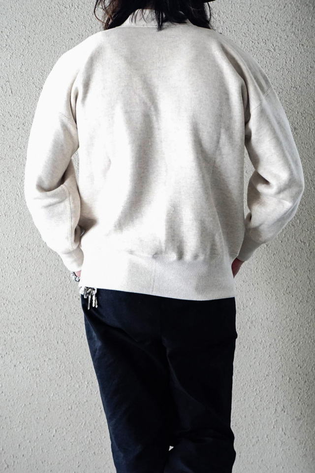 Olde Homesteader "Extra Cotton Fleece / Y Neck Long Sleeve" OATMEAL