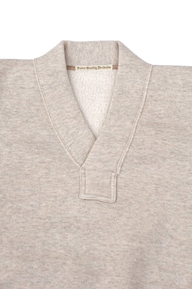 Olde Homesteader "Extra Cotton Fleece / Y Neck Long Sleeve" OATMEAL