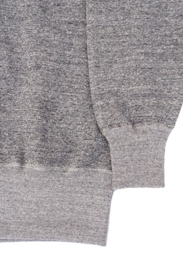 Olde Homesteader "Extra Cotton Fleece / Y Neck Long Sleeve" TOP CHARCOAL