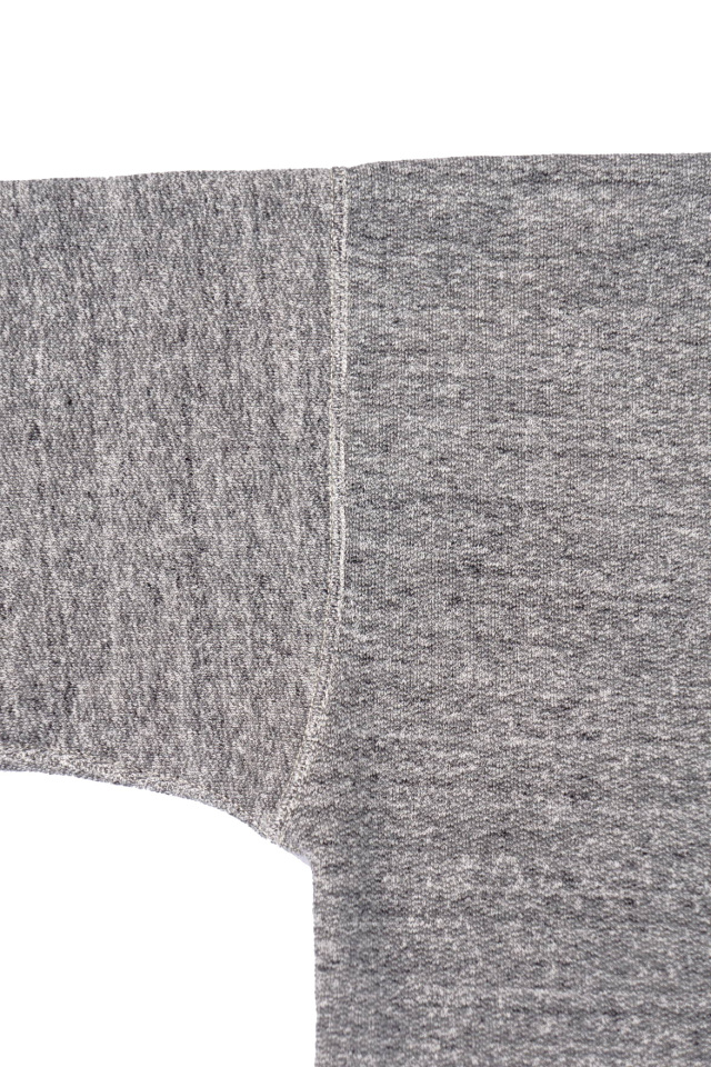 Olde Homesteader "Extra Cotton Fleece / Y Neck Long Sleeve" TOP CHARCOAL