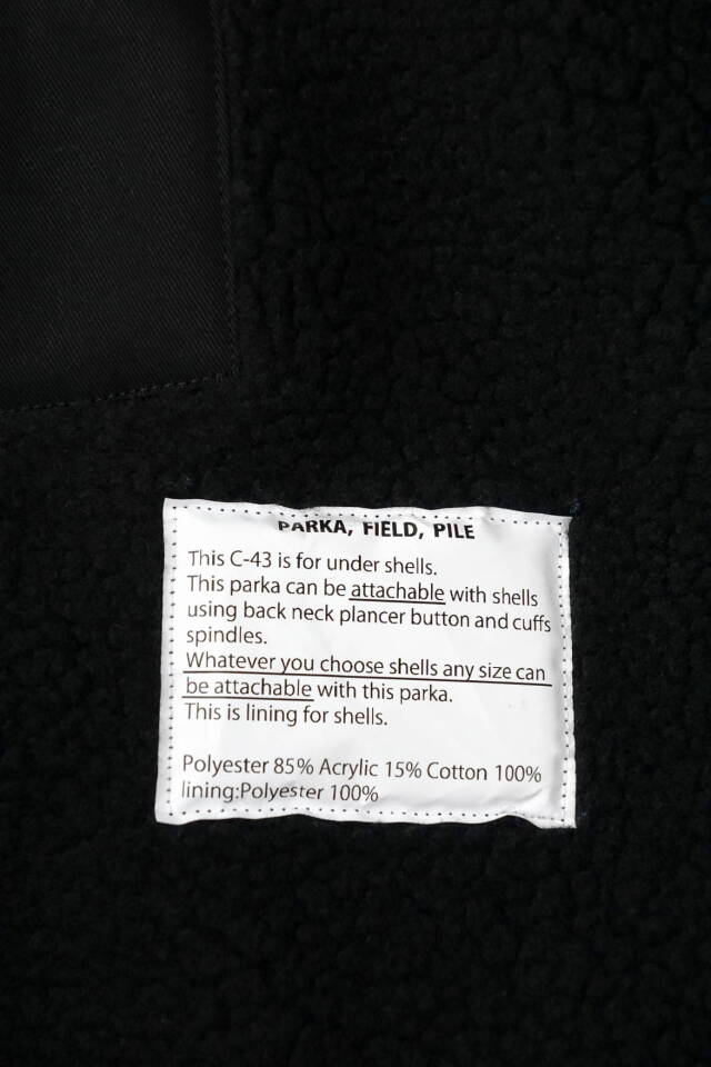COMFY OUTDOOR GARMENT "C-43" BLACK