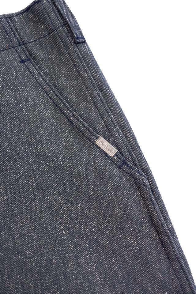 Mr.FATMAN "Jimmy Melange Twill Trousers" BLACK